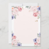 Lila & rosa TWIN Girl 1. Kommune Einladung (Rückseite)