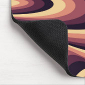 Lila, rosa und beige abstrakte, wirbelfarbene Gest Mousepad (Ecke)