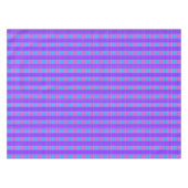 Lila rosa und blau geprüftes Tartan-Design, Tischdecke (Vorderseite (Horizontal))