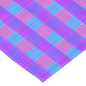 Lila rosa und blau geprüftes Tartan-Design, Tischdecke (Schrägansicht)