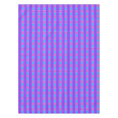 Lila rosa und blau geprüftes Tartan-Design, Tischdecke (Vorderseite)
