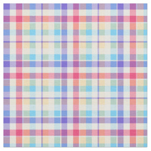 Lila, Rosa und Blau Mädchenhaftes Karo Stoff