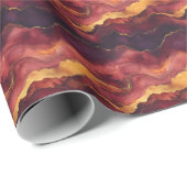 Lila, rosa und gelbe Marmorplatte Geschenkpapier (Rolleneckpunkt)