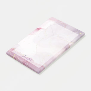 Lila Rosa und Glitter Ombre-Muster Notiz