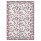 Lila rosa und grüner Winter-Schneeflocke-Feiertag Tischdecke (Vorderseite)