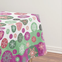 Lila rosa und grüner Winter-Schneeflocke-Feiertag