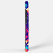 Lila, rosa und hellblaues Fraktal Samsung Galaxy Hülle (Rechte Seite)