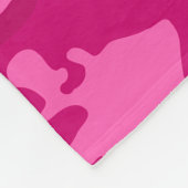Lila, rosa und Lavender Camouflage Muster Fleecedecke (Ecke)