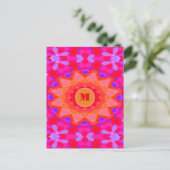 Lila, rosa und orange postkarte (Stehend Vorderseite)
