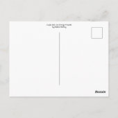 Lila, rosa und orange postkarte (Rückseite)