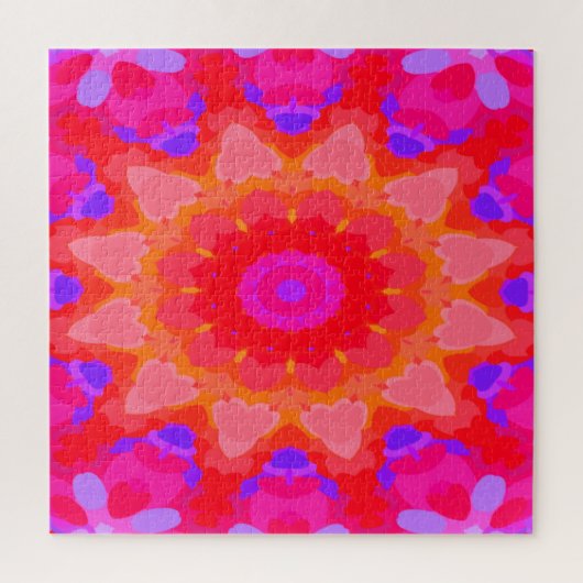 Lila, rosa und orange puzzle (Vertikal)