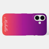 Lila, rosa und orangefarbene Farbvarianten Case-Mate iPhone Hülle (Rückseite (Horizontal))