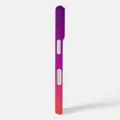 Lila, rosa und orangefarbene Farbvarianten Case-Mate iPhone Hülle (Rückseite / Rechts)