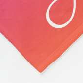 Lila, rosa und orangefarbene Farbvarianten Fleecedecke (Ecke)