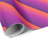 Lila, rosa und orangefarbene Farbvarianten Geschenkpapier (Rolleneckpunkt)