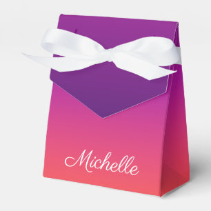 Lila, rosa und orangefarbene Farbvarianten Geschenkschachtel