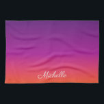 Lila, rosa und orangefarbene Farbvarianten Geschirrtuch<br><div class="desc">Lila,  rosa und orangefarbene Farbvarianten</div>