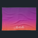 Lila, rosa und orangefarbene Farbvarianten Geschirrtuch<br><div class="desc">Lila,  rosa und orangefarbene Farbvarianten</div>