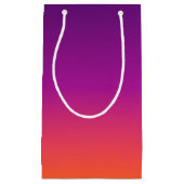 Lila, rosa und orangefarbene Farbvarianten Kleine Geschenktüte (Vorderseite)