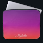 Lila, rosa und orangefarbene Farbvarianten Laptopschutzhülle<br><div class="desc">Lila,  rosa und orangefarbene Farbvarianten</div>