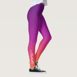 Lila, rosa und orangefarbene Farbvarianten Leggings<br><div class="desc">Lila,  rosa und orangefarbene Farbvarianten</div>