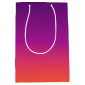 Lila, rosa und orangefarbene Farbvarianten Mittlere Geschenktüte (Vorderseite)