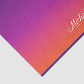 Lila, rosa und orangefarbene Farbvarianten Seidenpapier (Ausschnitt)