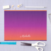 Lila, rosa und orangefarbene Farbvarianten Seidenpapier (Handwerk)