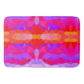 Lila, rosa und orangefarbene gefärbte Krawatte Badematte (Vorderseite)