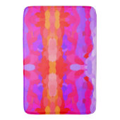 Lila, rosa und orangefarbene gefärbte Krawatte Badematte (Vorderseite Vertikal)