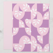 Lila, rosa und weiß: (Vorne/Hinten)