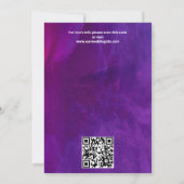 Lila rosa Vintage Rose Save The Date (Rückseite)