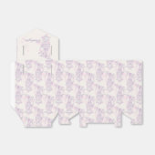 Lila rosa Vogel Dank Gastgeschenk Hochzeit Zelt Bo Geschenkschachtel (Ungefaltet)