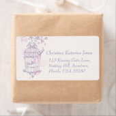 Lila Rosa-Vogelkäfig (Insitu)