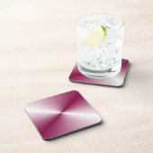 Lila rosa Vorlage für leere Leere Getränkeuntersetzer (Rechte Seite)