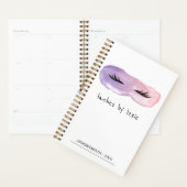 Lila & rosa Wasserfarben Lash Artist Ernennung Planer (Anzeige)