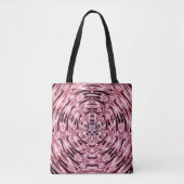 Lila Rosa Wein Mandala Satin Tote Tasche (Vorderseite)