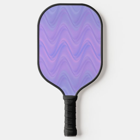 Lila Rosa Wellenlinienmuster Pickleball Schläger (Vorderseite)