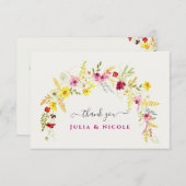 Lila Rosa-Wild-Orchideen-Blume-Wreath-Hochzeit (Vorne/Hinten)