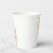 Lila Rosa-Wild-Orchideen-Blume-Wreath-Hochzeit Pappbecher (Rechts)