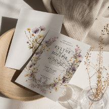 Lila Rosa Wildblume Boho Blumenzeremonie