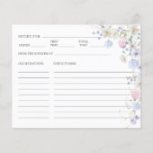 Lila rosa Wildblume Brautparty Rezept (Vorderseite)