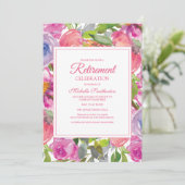 Lila-Rosa-Wildblume Einladung (Stehend Vorderseite)