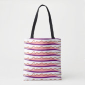 Lila rosa Wirbel Totbeutel Tasche (Vorderseite)