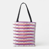 Lila rosa Wirbel Totbeutel Tasche (Rückseite)