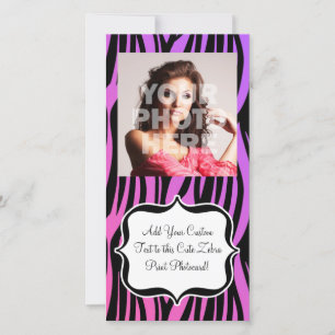 Lila/rosa Zebra Streifen Monogramm
