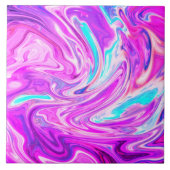 Lila rosafarbene, flüssige Keramik Fliese (Vorderseite)