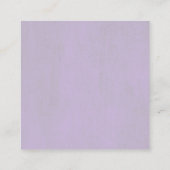 Lila rosafarbene Hochzeitsempfehlung Begleitkarte (Rückseite)