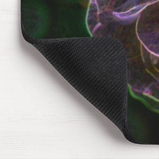 Lila Rose Abstrakte Blume Kunst Mousepad (Ecke)