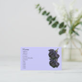 Lila Rose Abstrakte Blume Visitenkarte (Stehend Vorderseite)